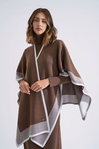 Cardigan-style cape