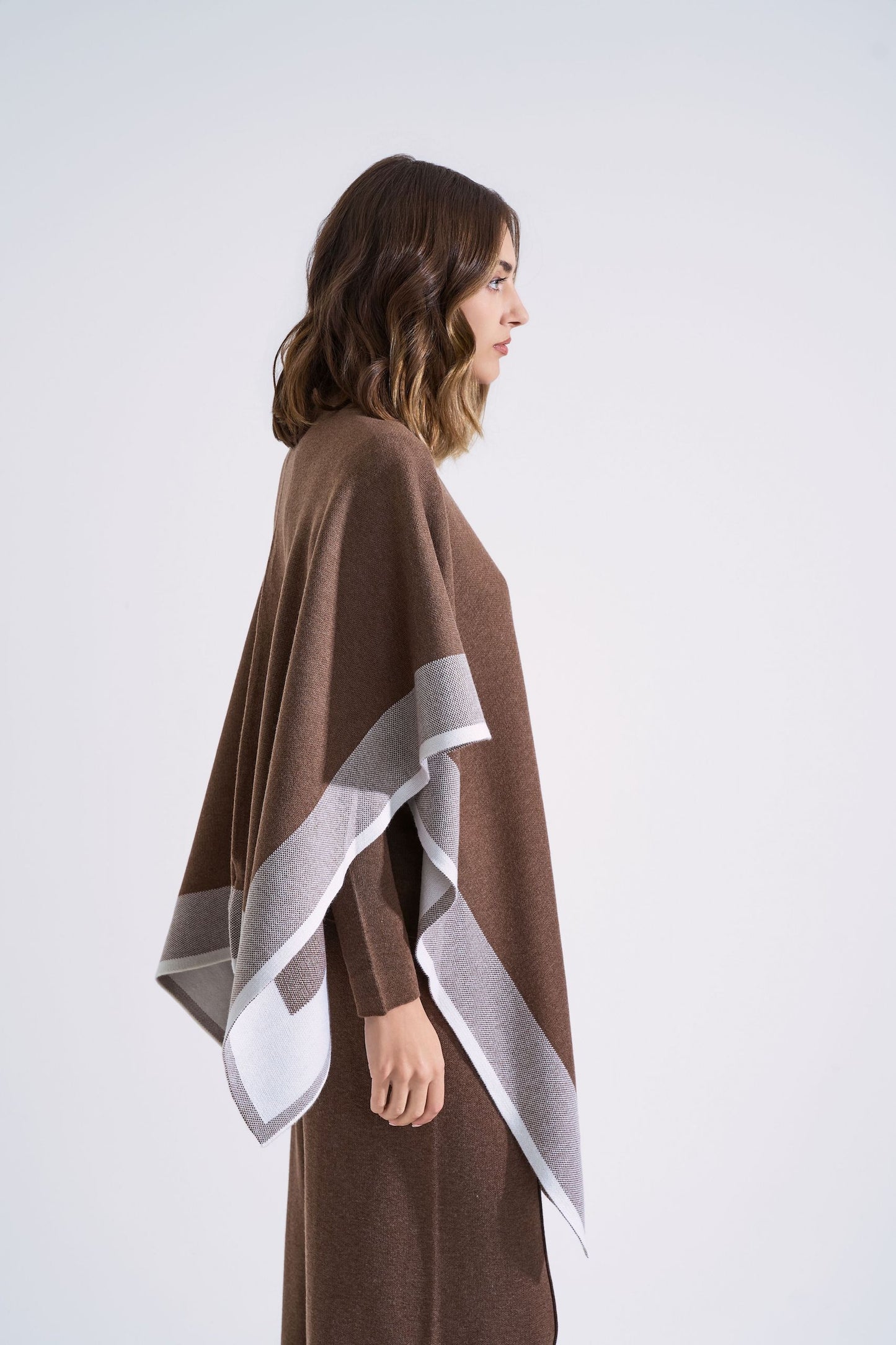 Cardigan-style cape