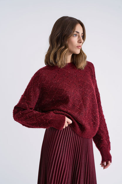 Red wool sweater