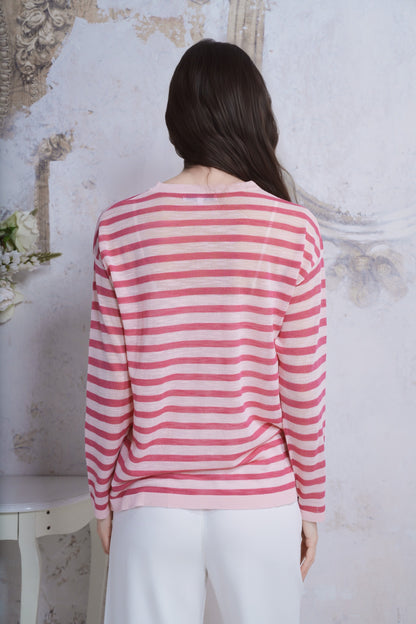 Maglia in lino maniche lunghe