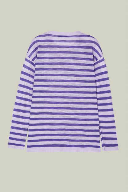 Maglia in lino maniche lunghe