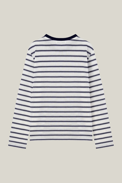 Striped sweater with bee motif
