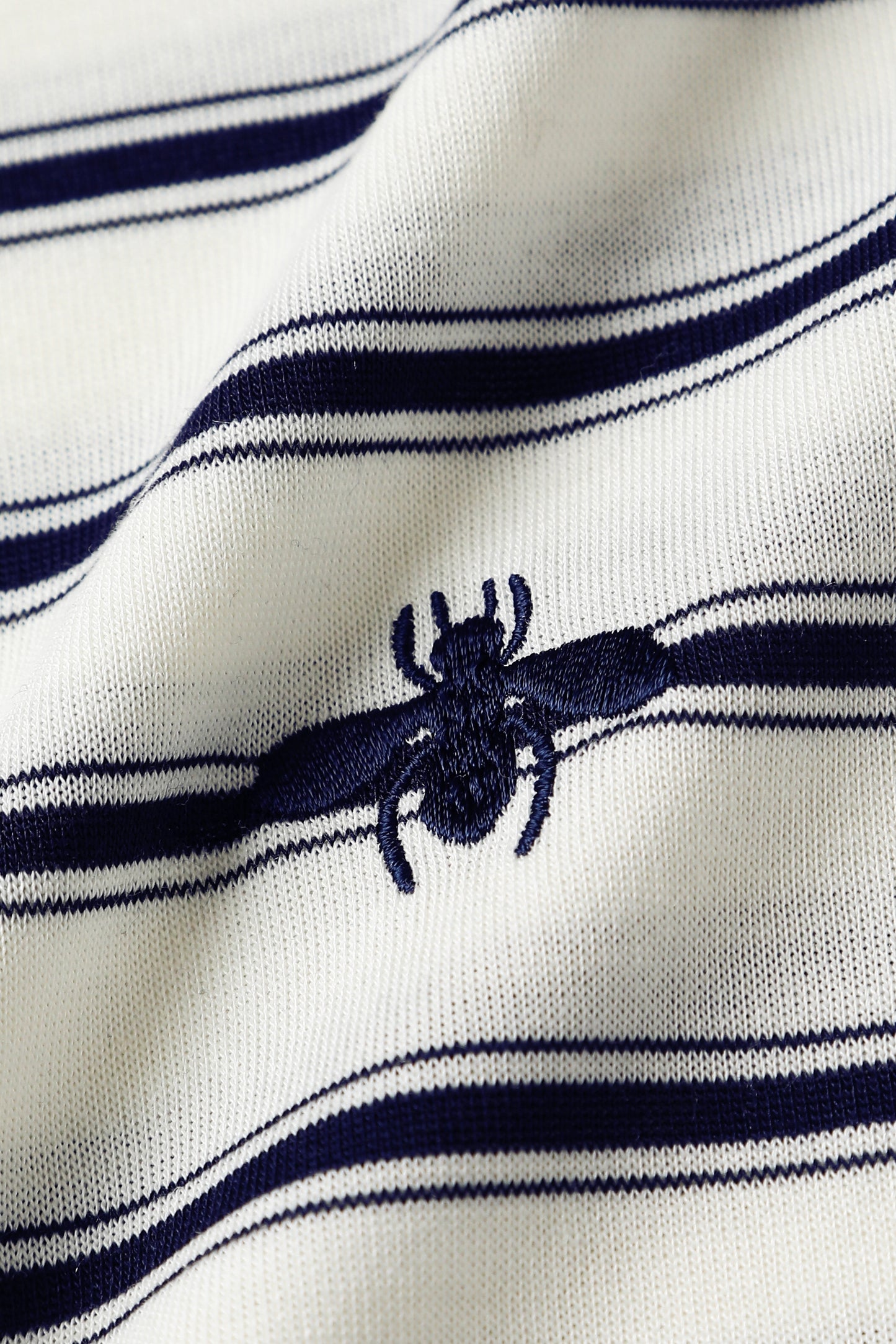 Striped sweater with bee motif