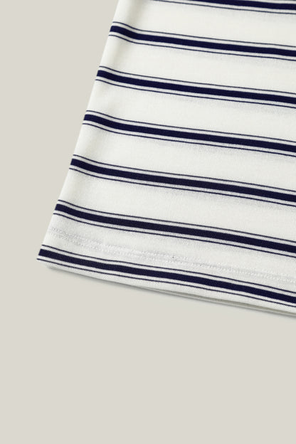 Striped sweater with bee motif