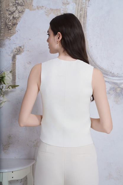 Gilet in maglia di lana