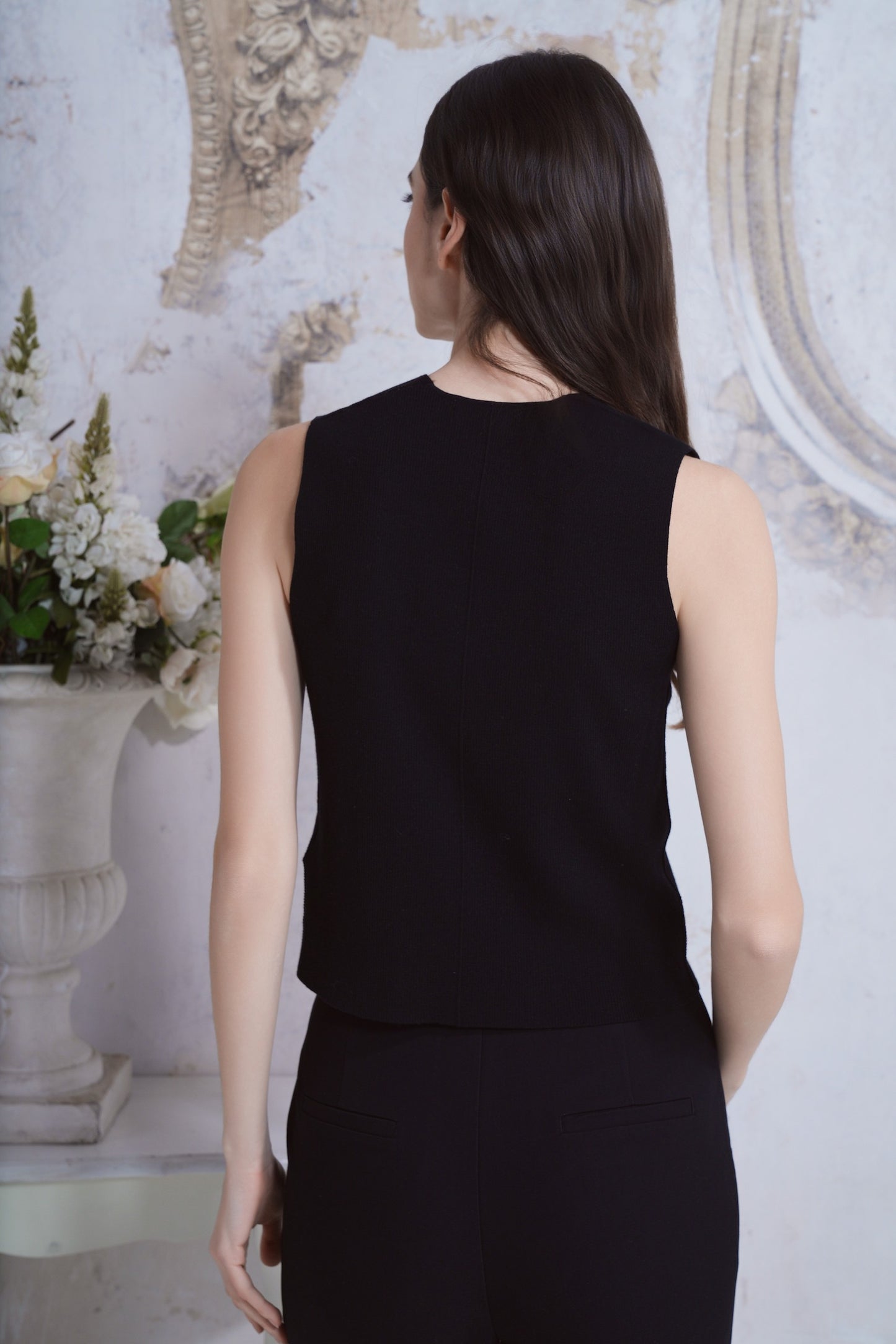 Gilet in maglia di lana