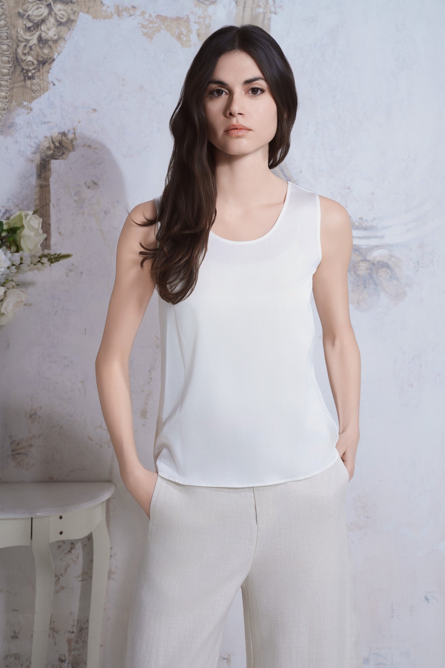 Satin silk top