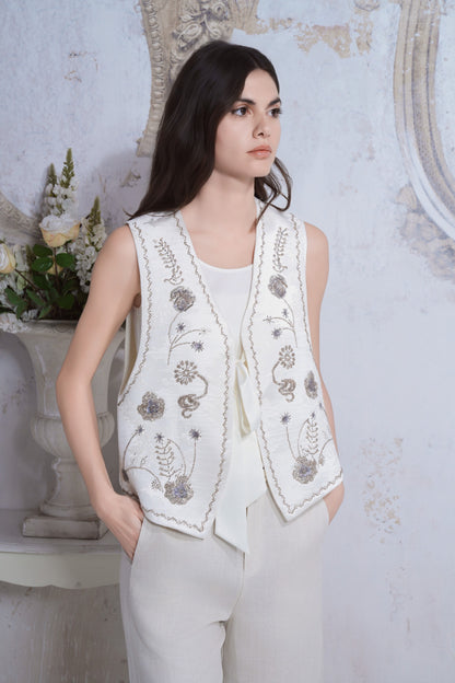 Gilet ricamato