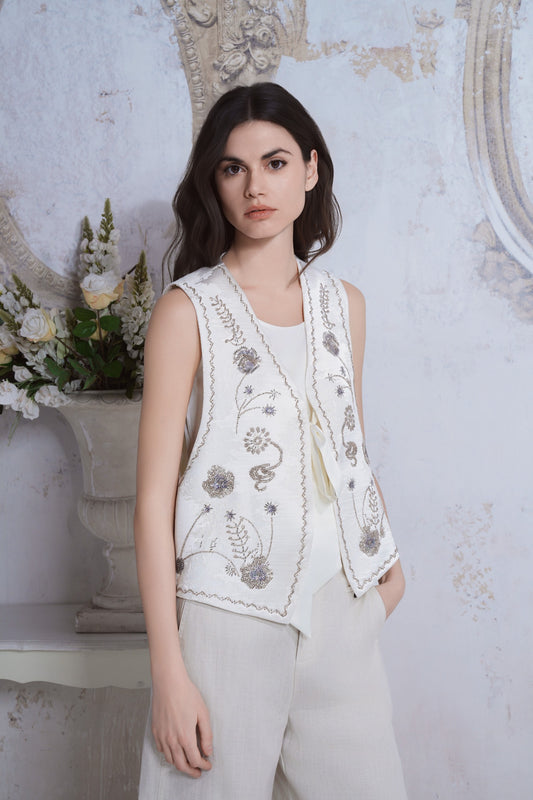 Gilet ricamato