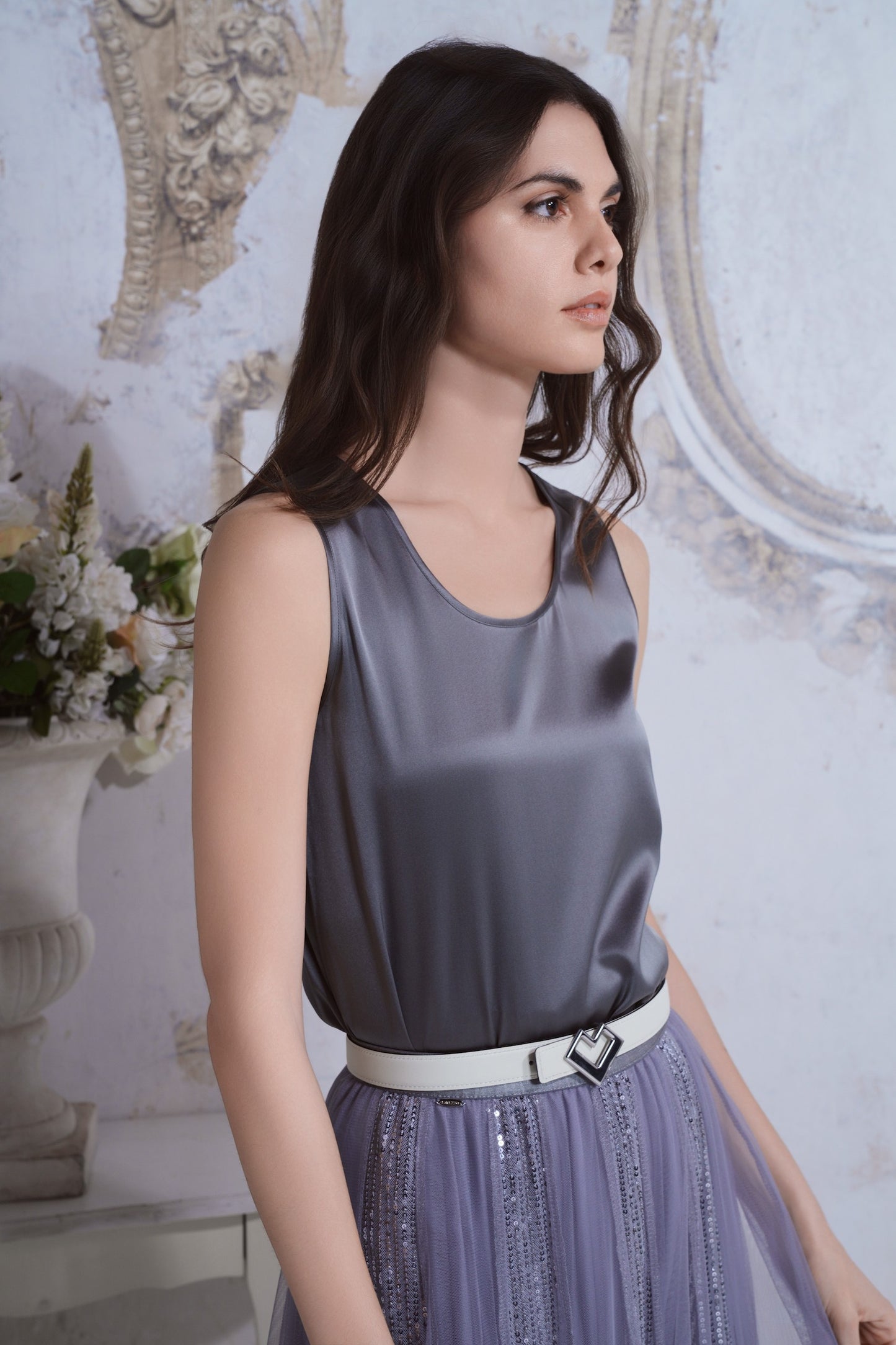 Satin silk top