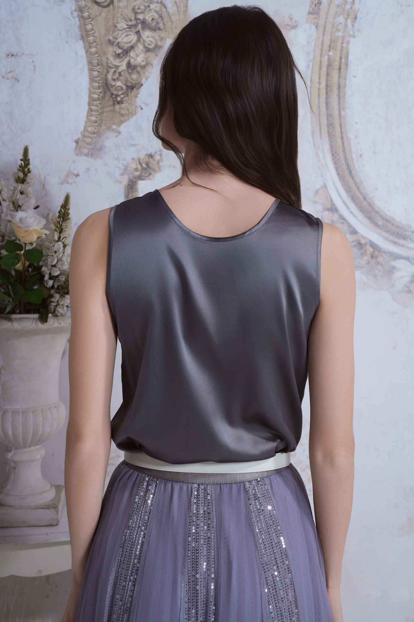 Satin silk top