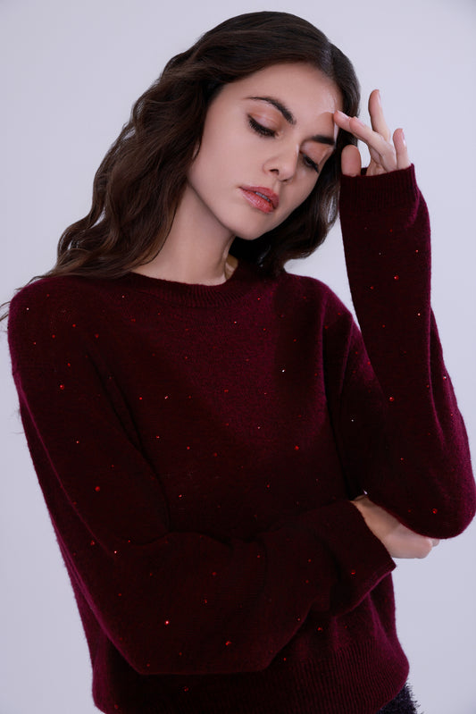 Maglione primaverile in lana & cashmere