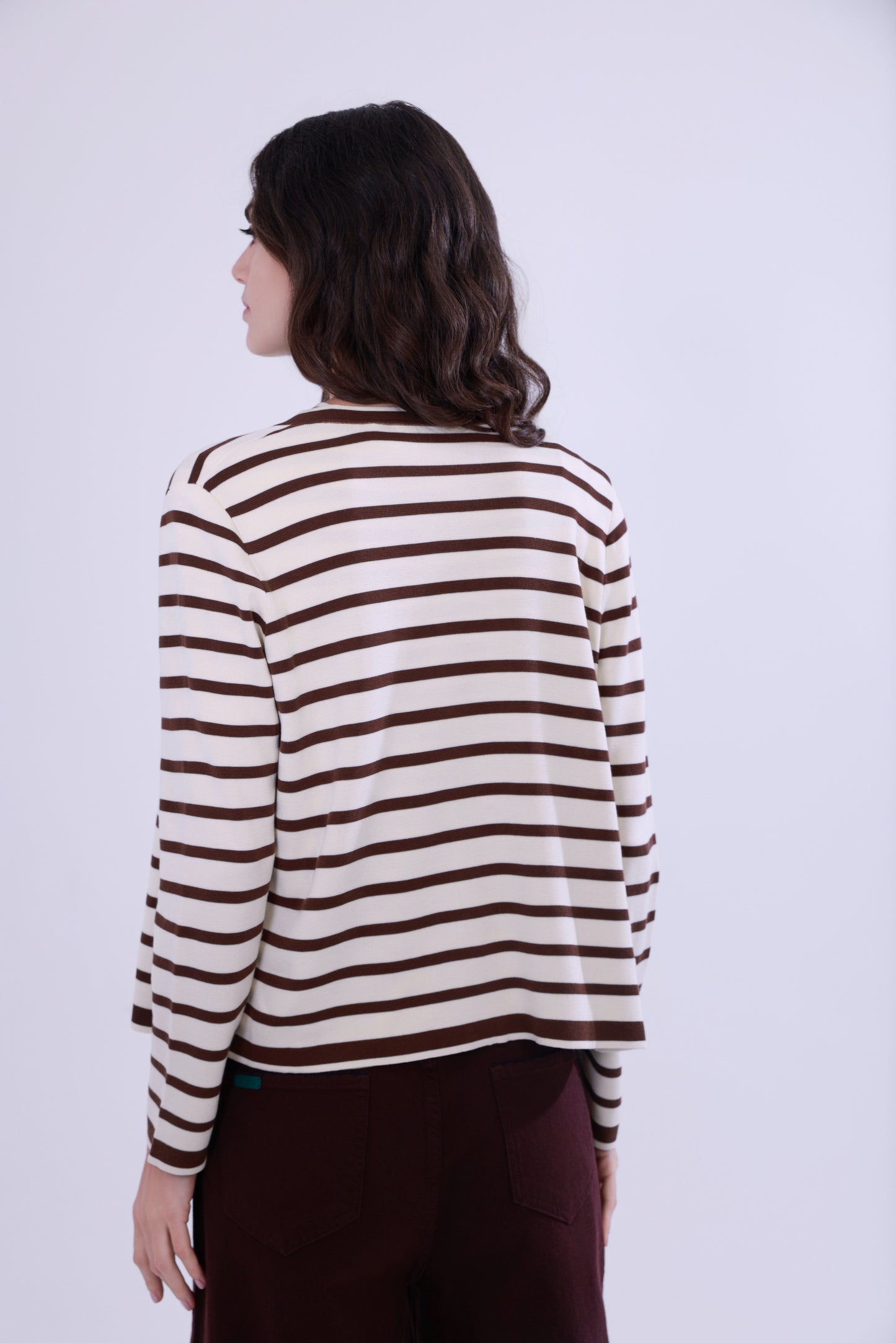 Striped knit set