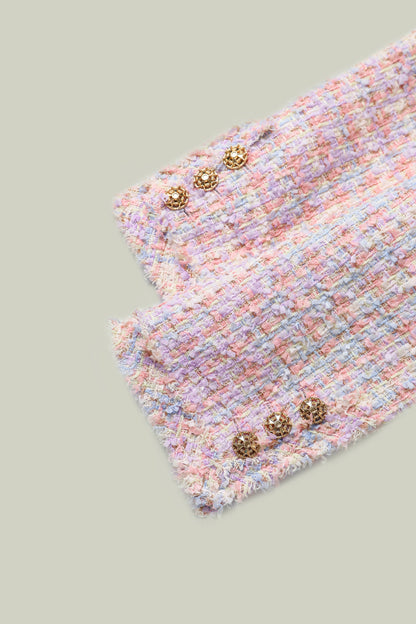 Giacca in tweed rosa