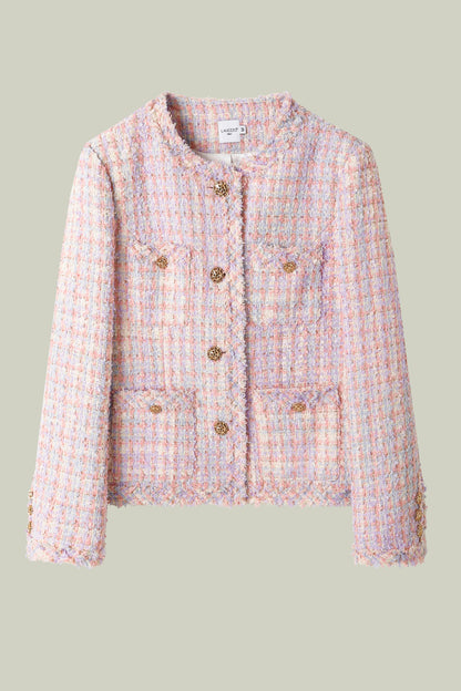 Giacca in tweed rosa