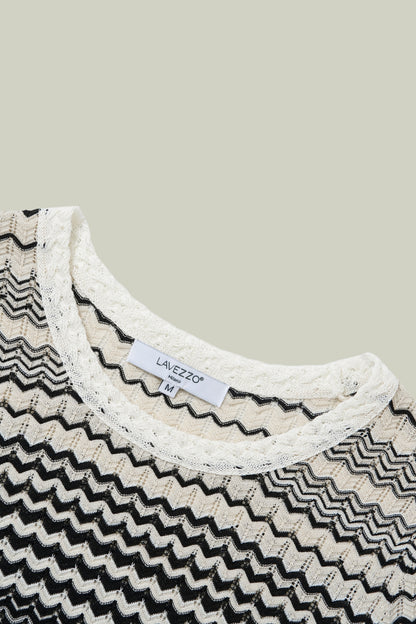 Wavy striped sweater 