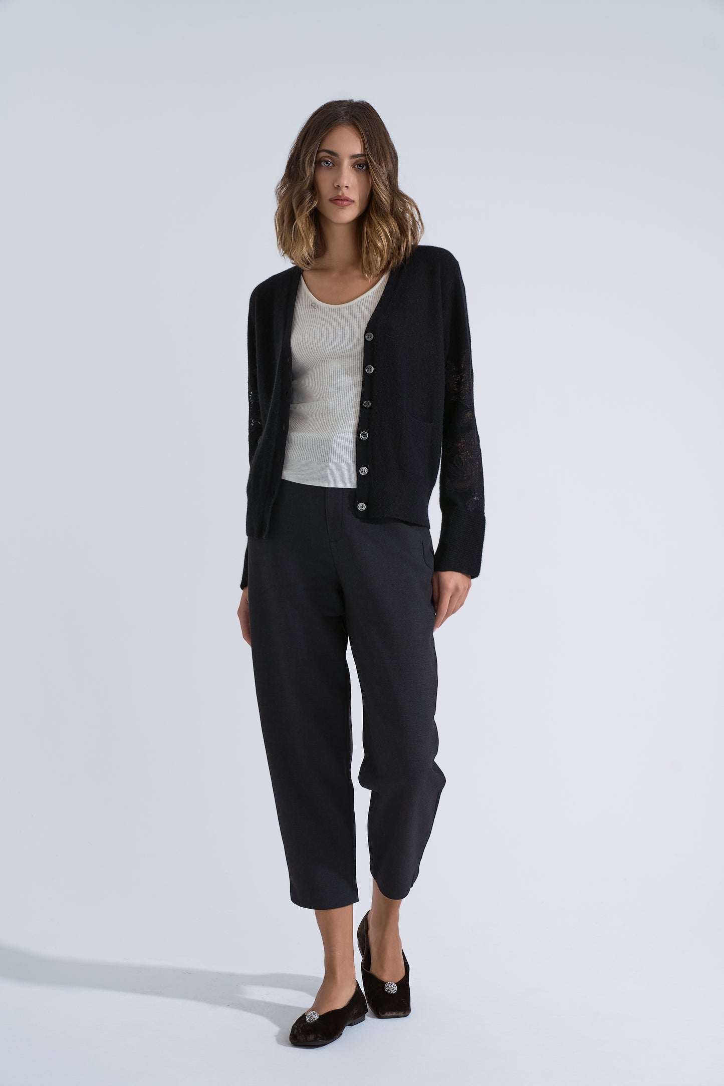 Pantalone classico alla caviglia