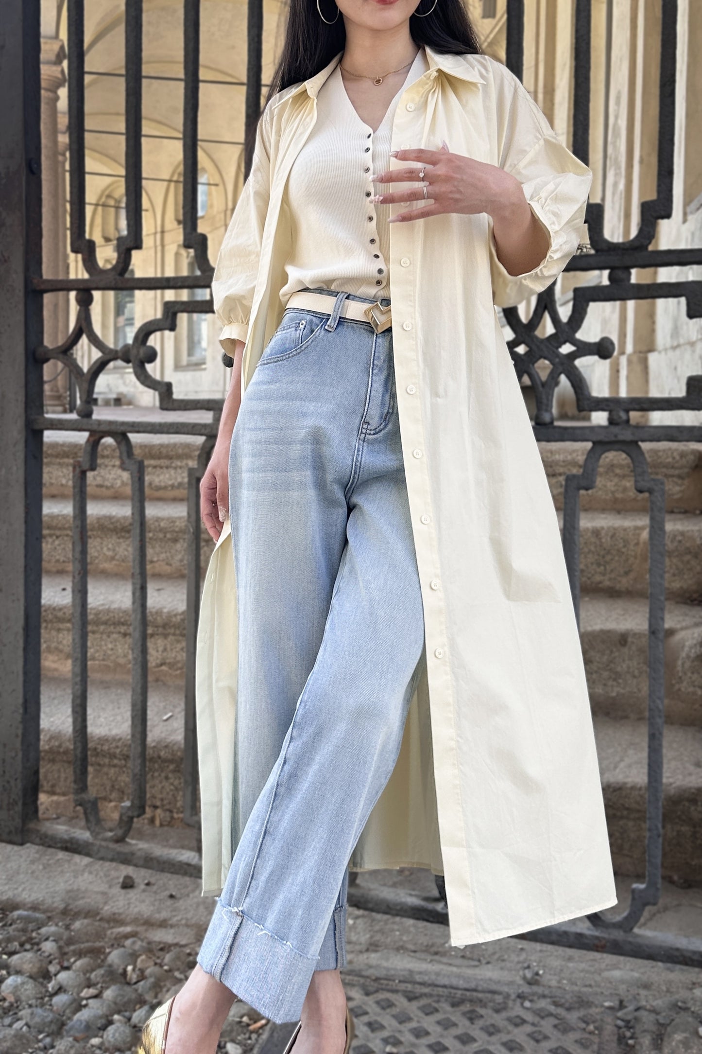 Abito trench beige