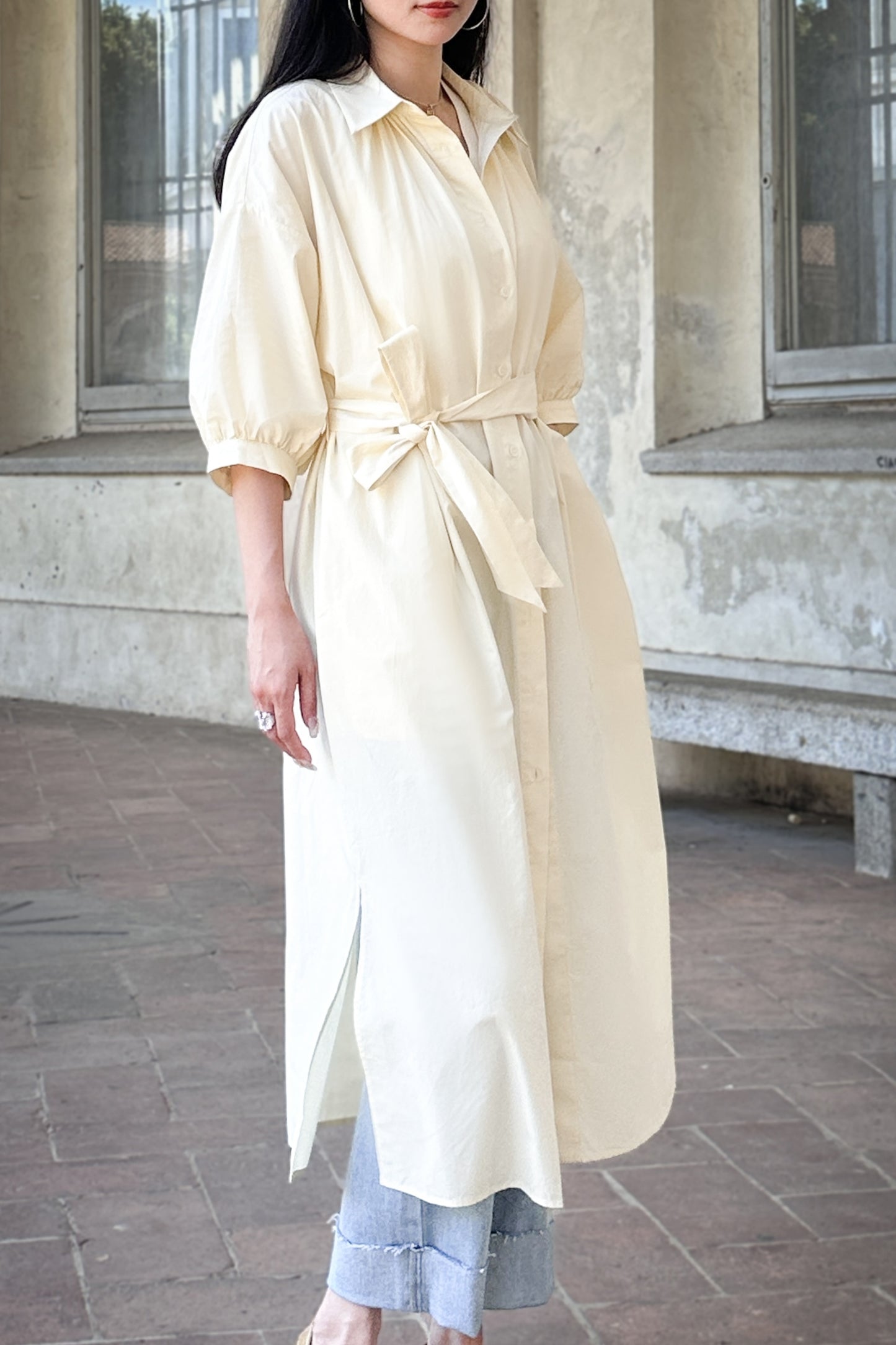 Abito trench beige