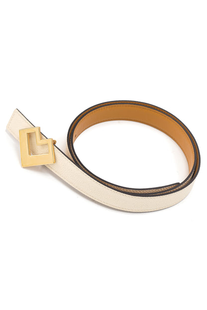 Reversible leather belt