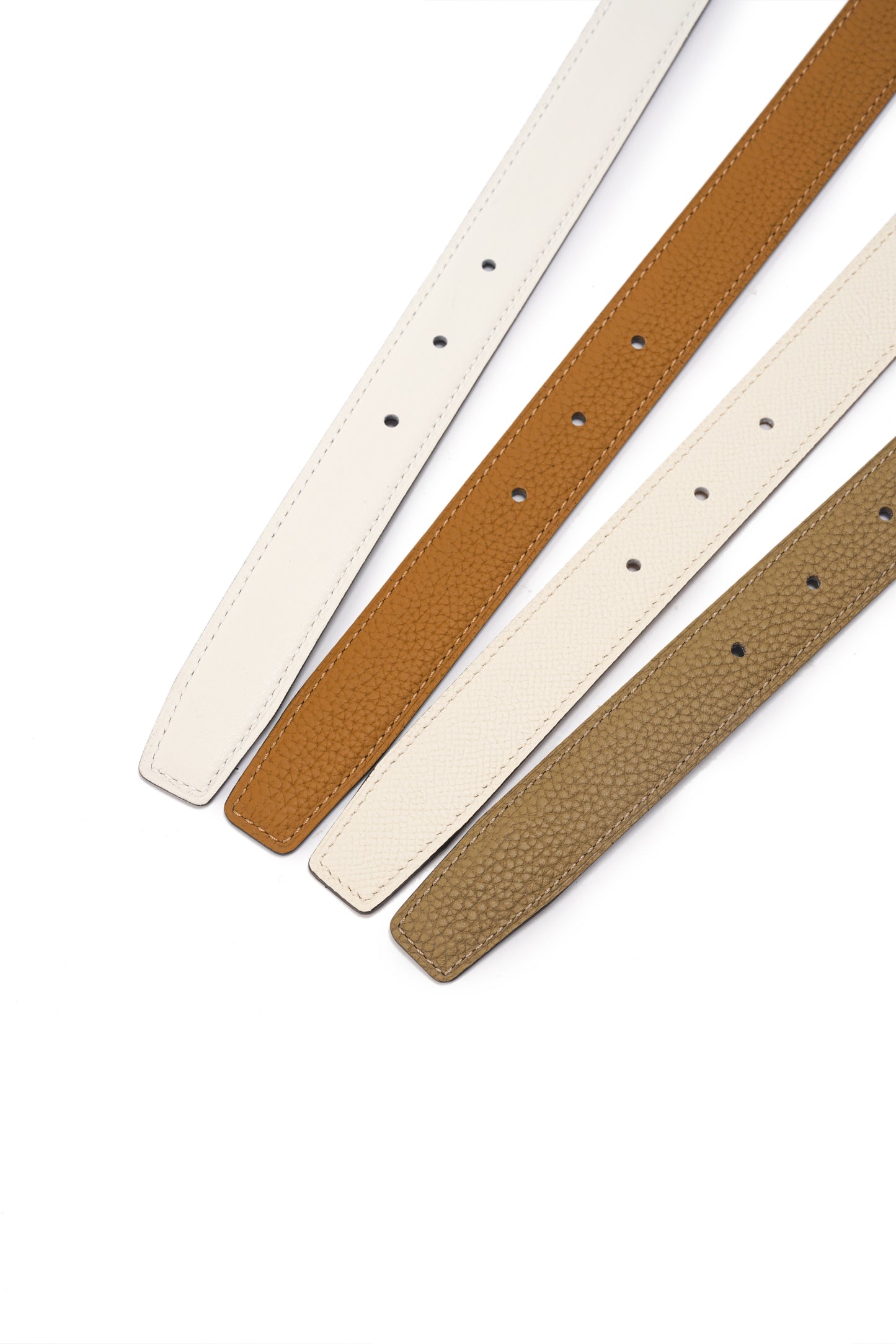 Reversible leather belt