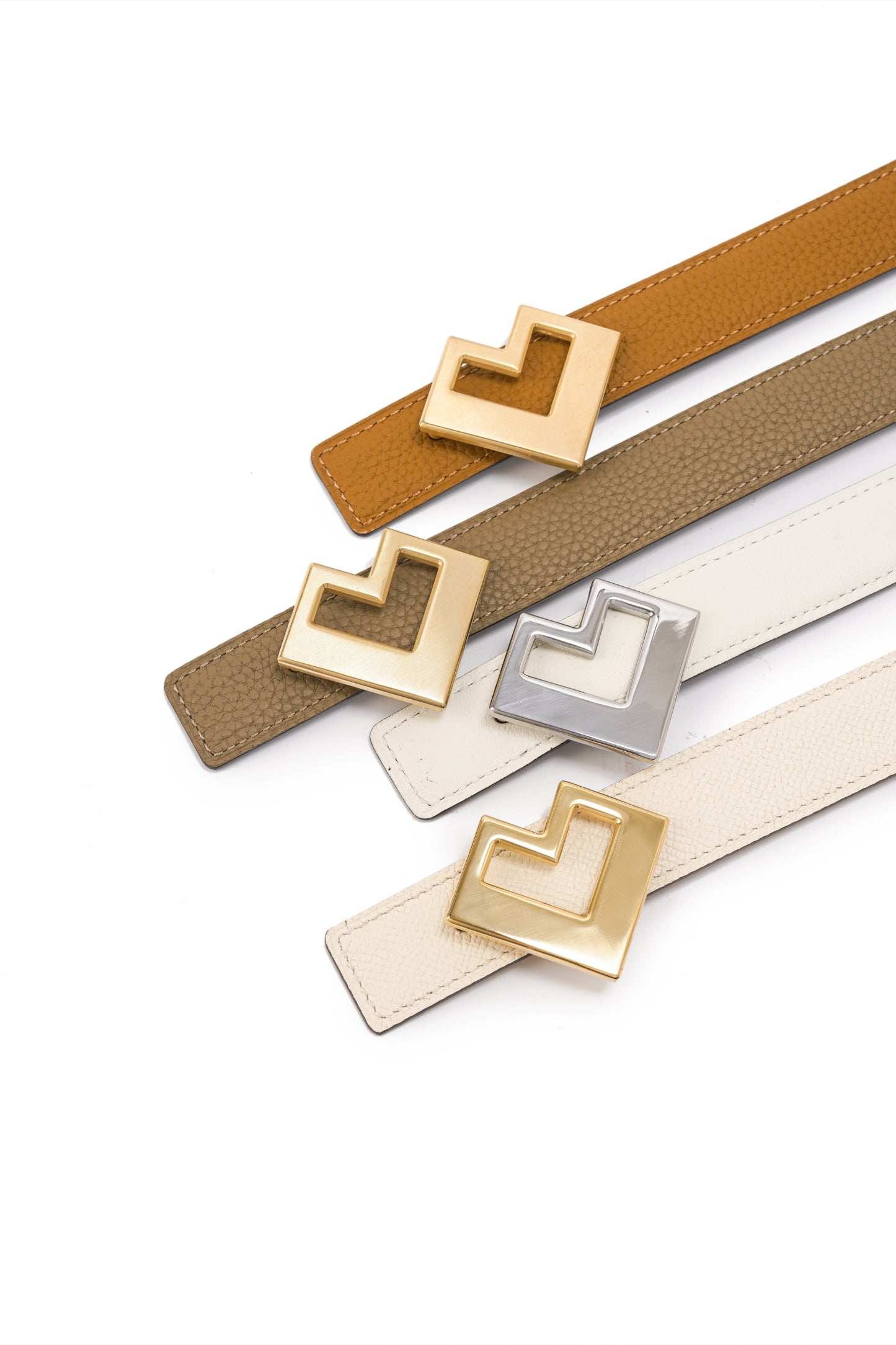 Reversible leather belt