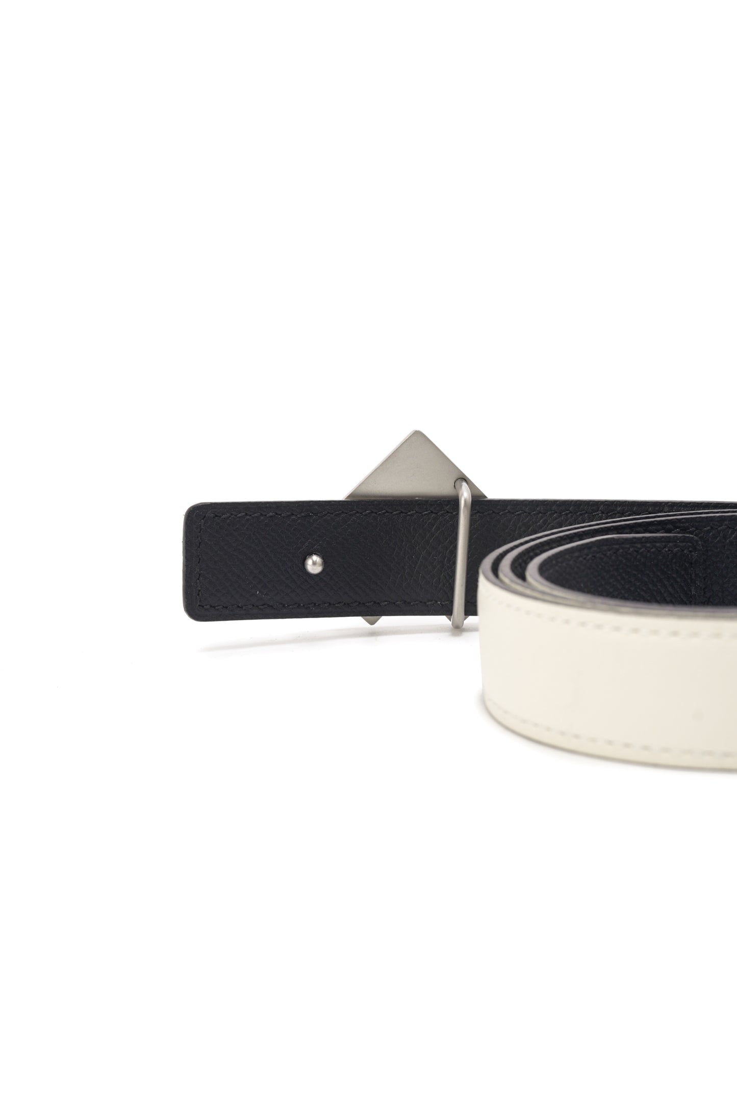 Reversible leather belt