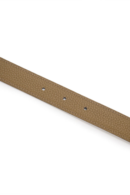 Reversible leather belt