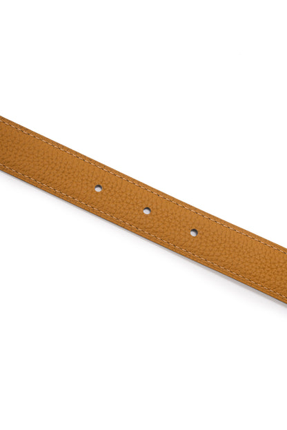 Reversible leather belt