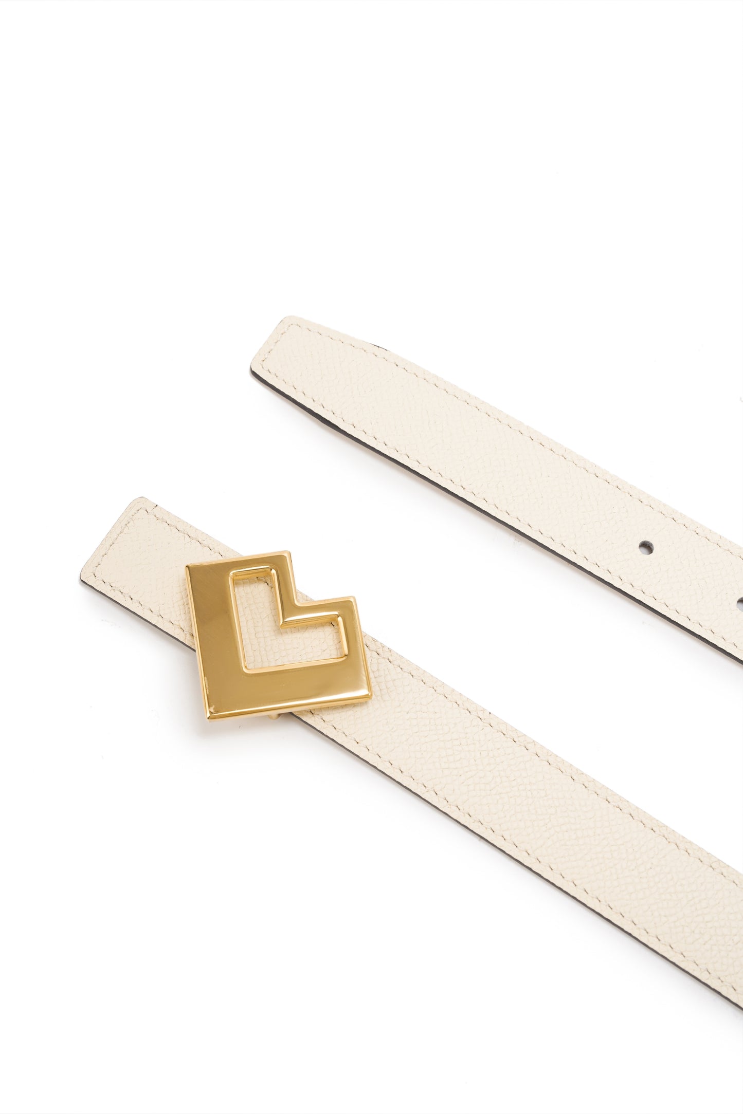 Reversible leather belt