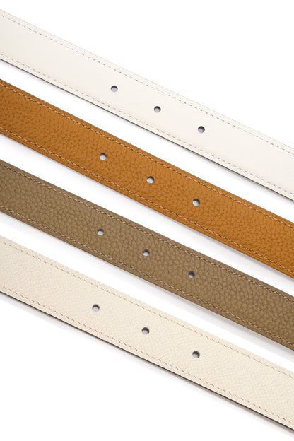 Reversible leather belt