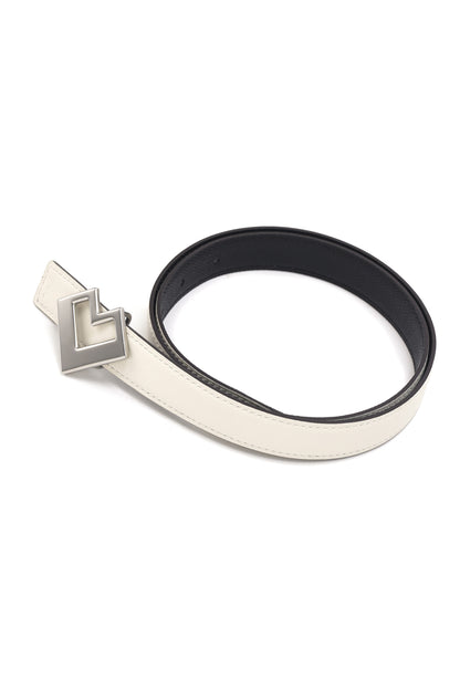 Reversible leather belt