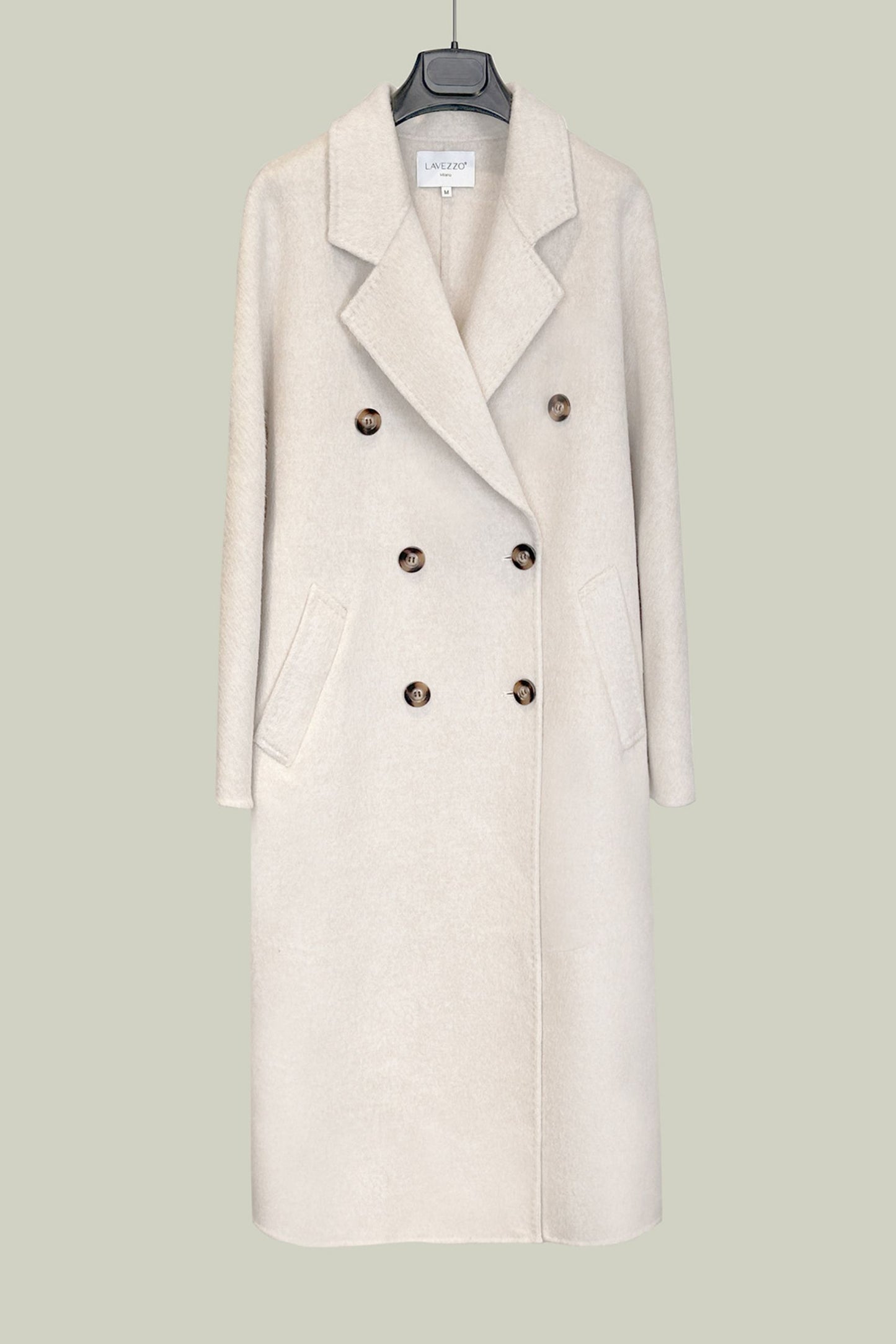 Classic double-breasted wool coat 