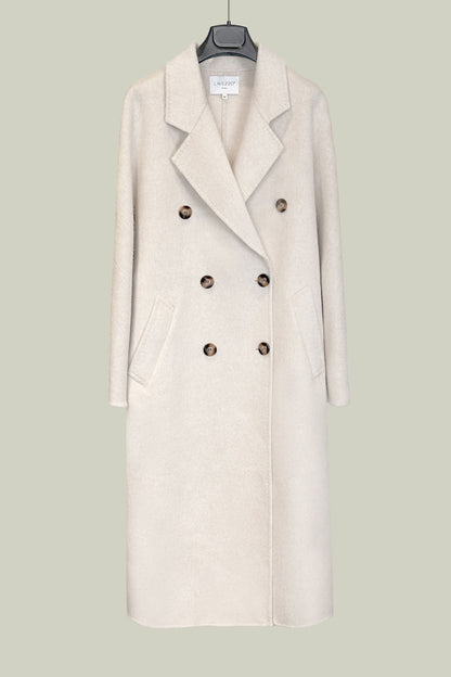 Classic double-breasted wool coat 