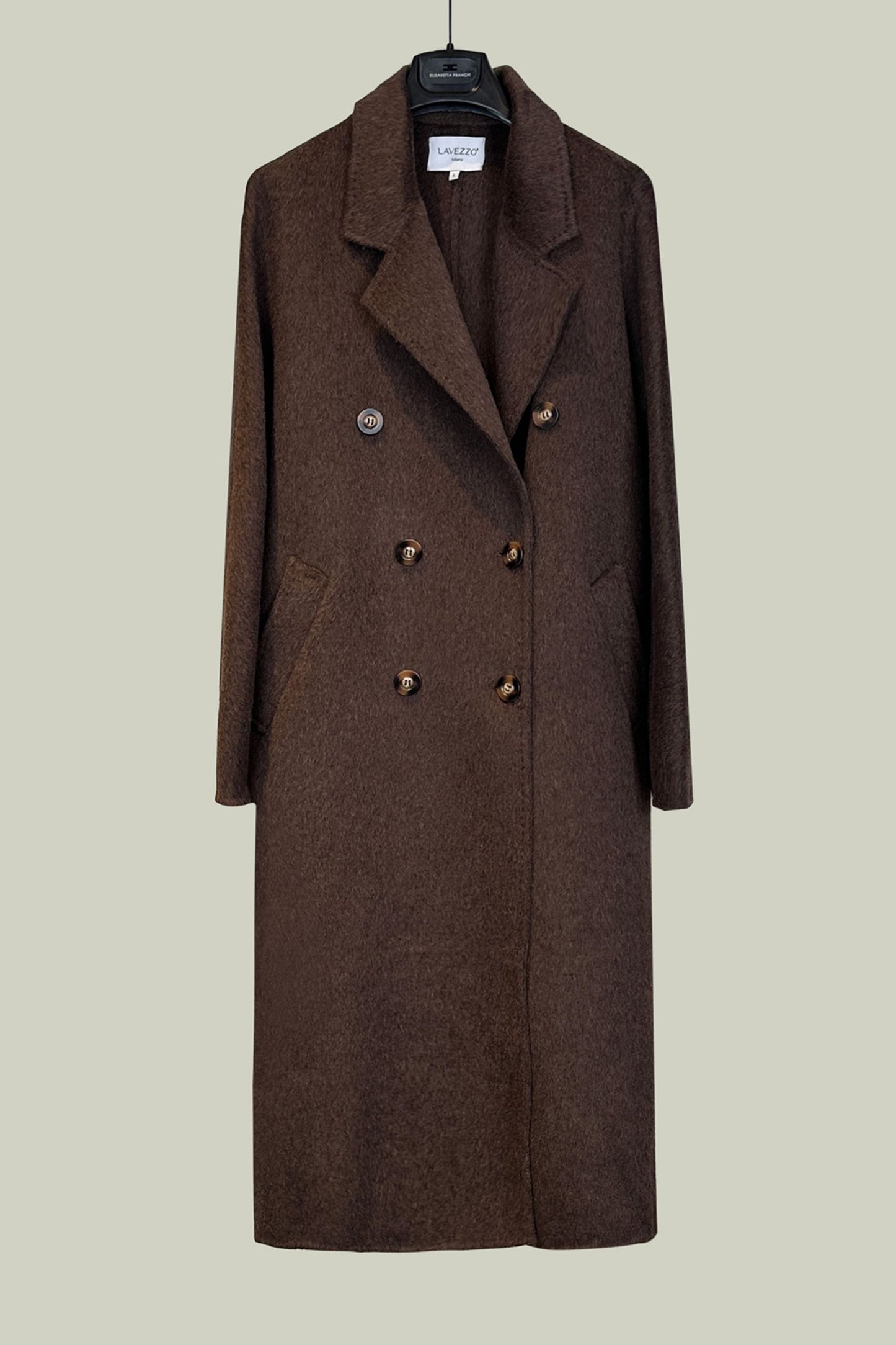 Classic double-breasted wool coat 