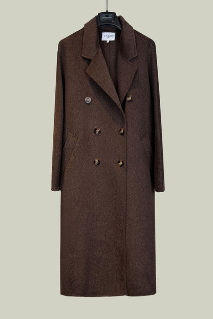 Classic double-breasted wool coat 