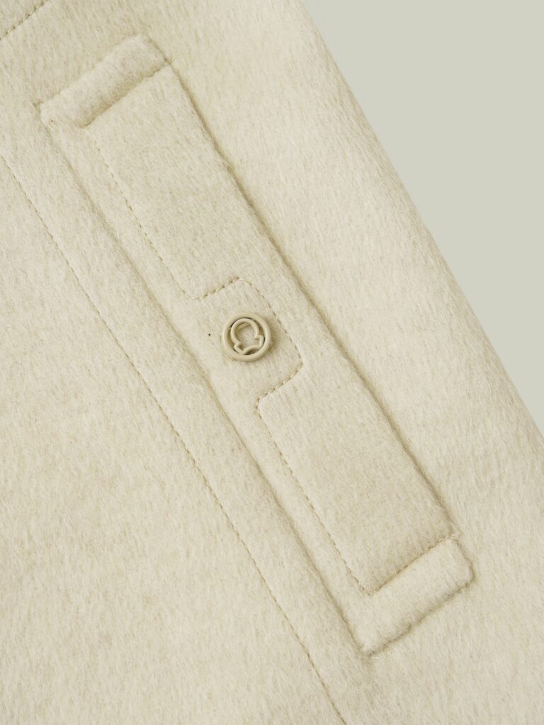 Camel wool blend two-piece coatt