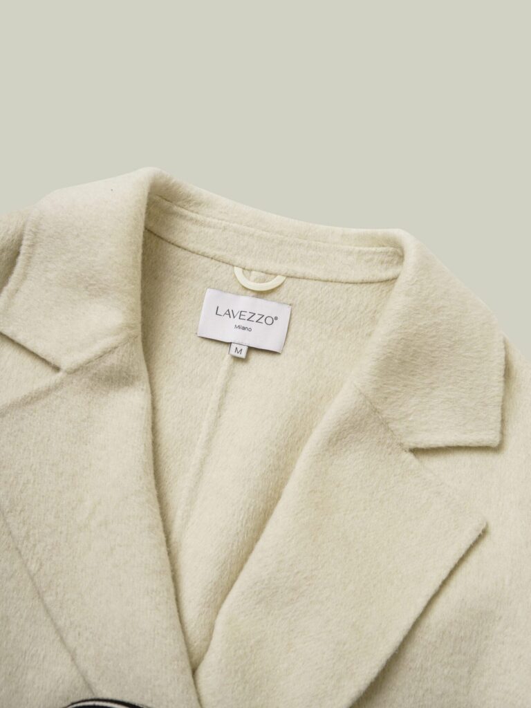 Camel wool blend two-piece coatt