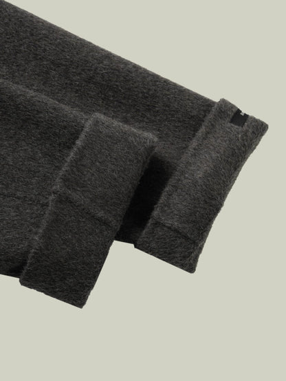 Camel wool blend two-piece coatt