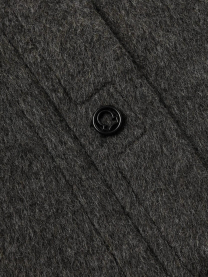 Camel wool blend two-piece coatt