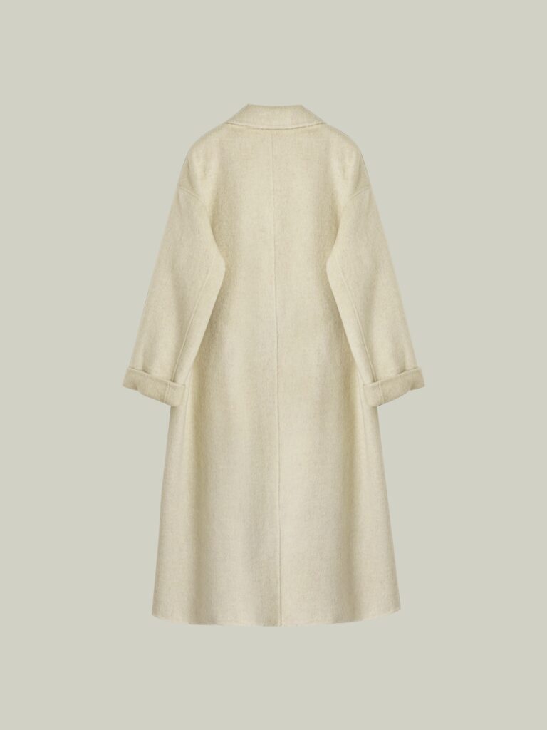 Camel wool blend two-piece coatt