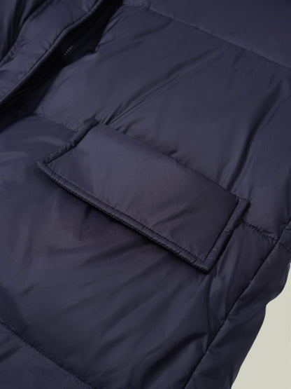  Wool & down mid-length coat