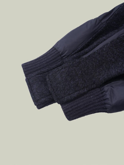  Wool & down mid-length coat