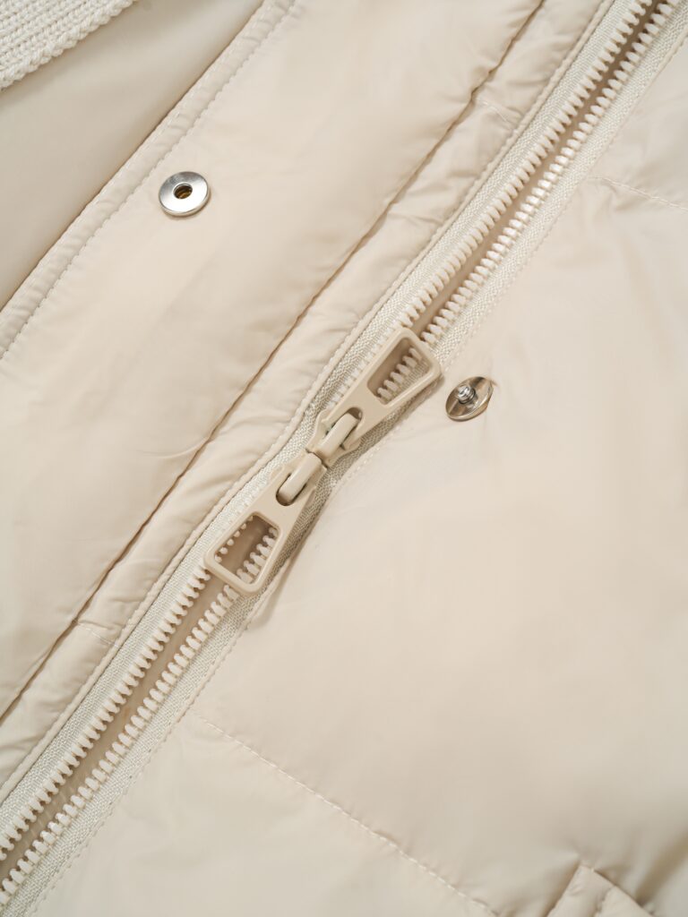  Wool & down mid-length coat