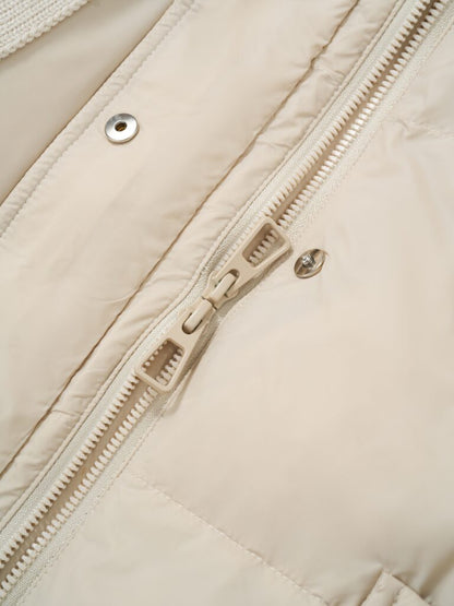  Wool & down mid-length coat