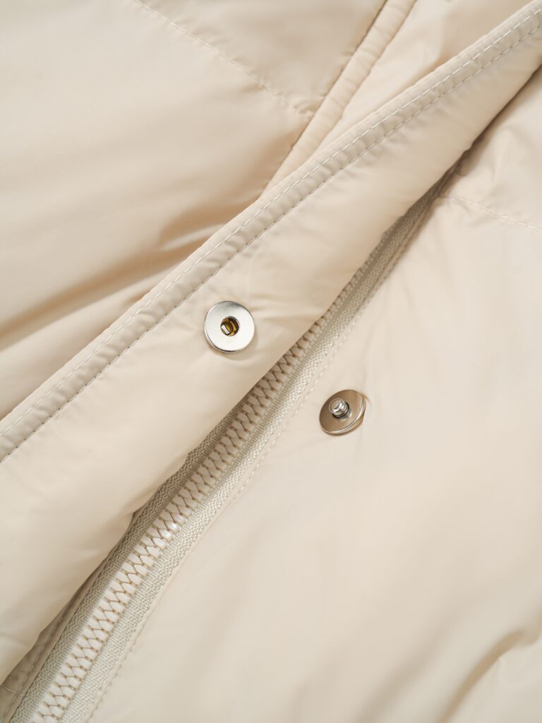  Wool & down mid-length coat