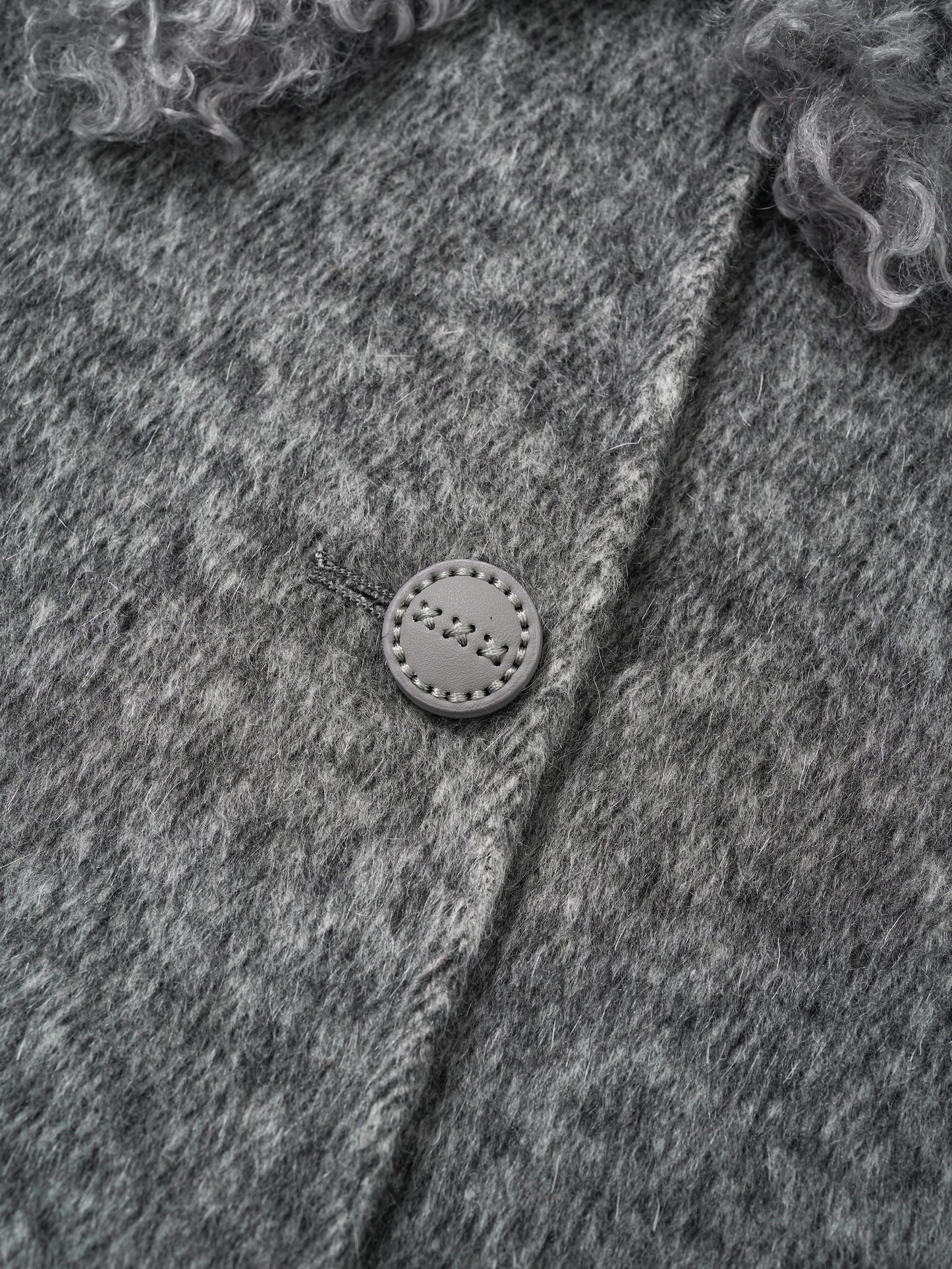  Toscana shearling trim wool-cashmere coat