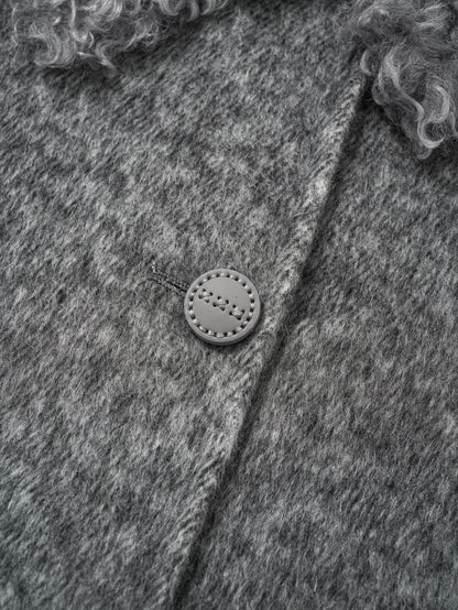  Toscana shearling trim wool-cashmere coat