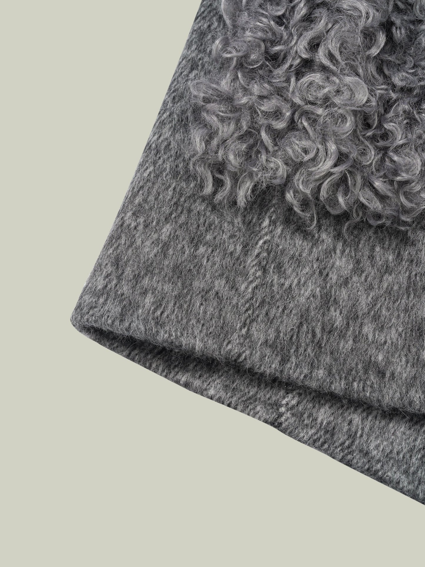  Toscana shearling trim wool-cashmere coat