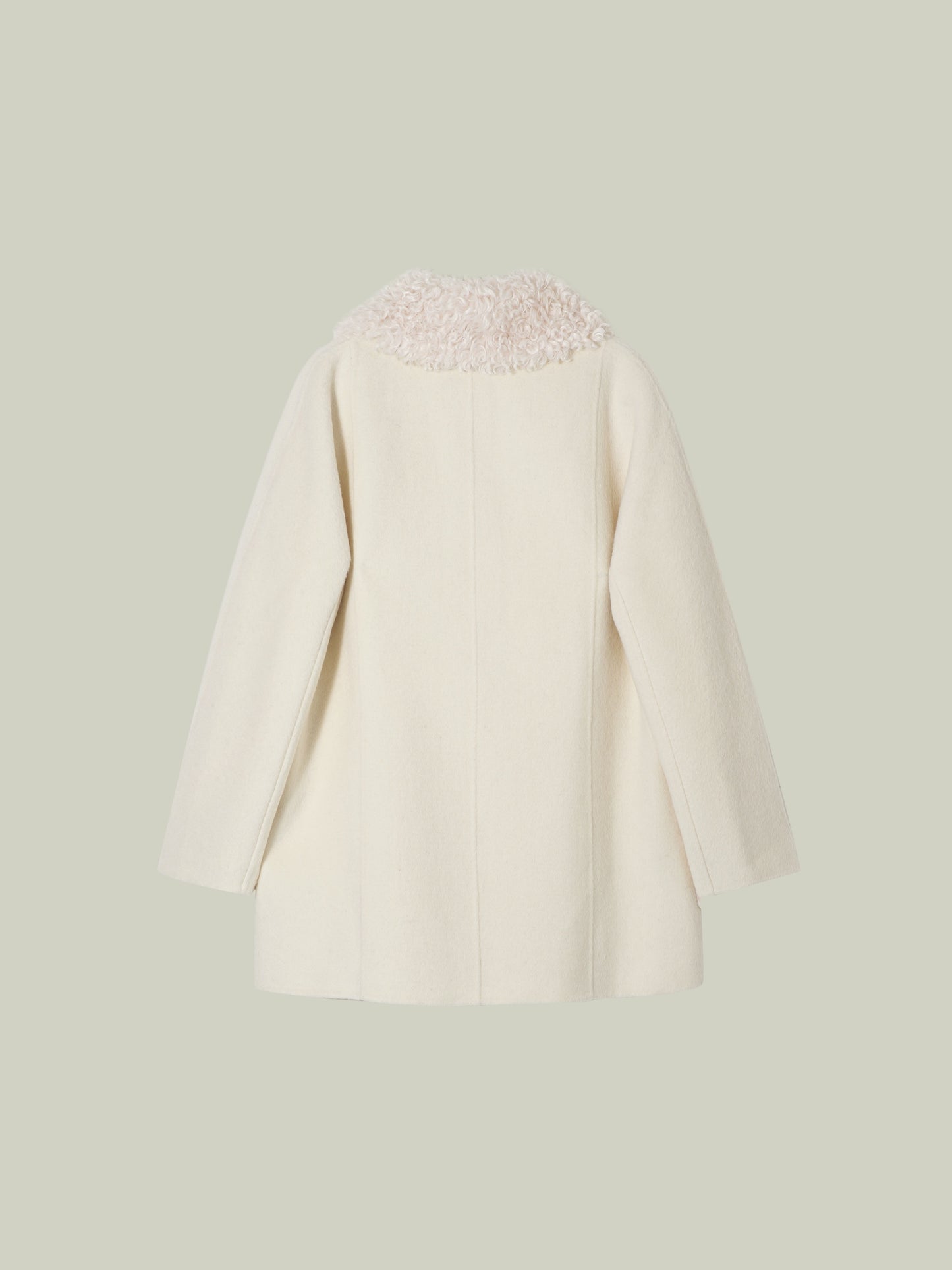  Toscana shearling trim wool-cashmere coat